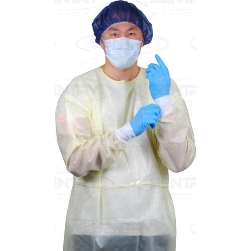 Owear Impervious Oncology Isolation Gown Yellow GN003P - 50 Units