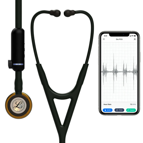 3M Littmann CORE Digital Stethoscope 27 inch Black Copper 8870