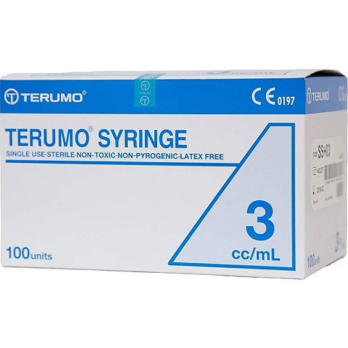 Terumo 3ml Luer Lock Syringe SS+03L - Box/100
