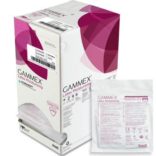Ansell Gammex Latex Moisturising Examination Gloves Size 5.5 330049055
