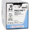 J&J Ethicon Prolene 6-0 Suture With P-1 11mm 3/8 Circle Needle 45cm 8606G Box/12