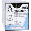 J&J Ethicon Prolene 3-0 Suture With FS-2 19mm 3/8 Circle Needle 45cm 8665G Box/12