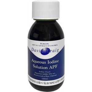 David Craig Lugols Aqueous Iodine Solution 100ml