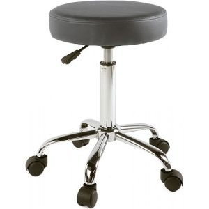 Surgeon Stool Adjustable Flat Top Black MA03