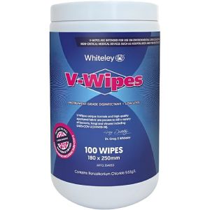 Whiteley V-Wipes 100 Tub 210561