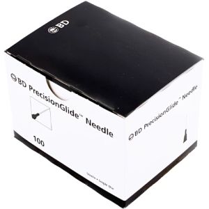 BD Precision Glide Hypodermic Needle 22G X 19mm Black 301815 Box/100