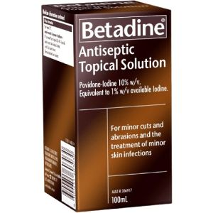 Betadine Antiseptic Topical Solution 100ml 324922