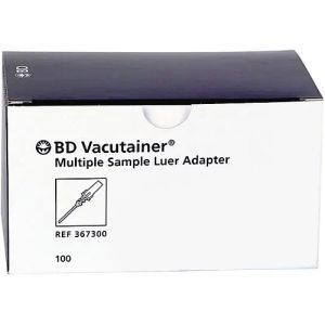 BD Vacutainer Multiple Sample Luer Adapter Blue 367300 Box/100