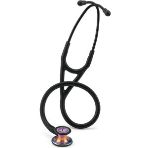 3M Littmann Master Cardiology IV Stethoscope Black-Rainbow Finish 69CM 6165