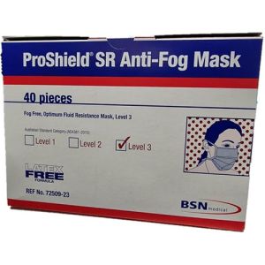 BSN Medical ProShield SR Anti-Fog Mask Level 3 - 72509-23 - 40 Units