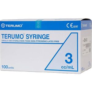 Terumo 3ml Luer Lock Syringe SS+03L - Box/100