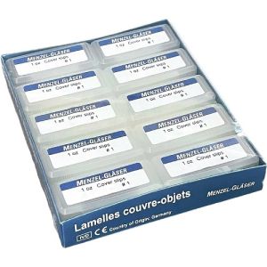 Menzel Glaser Microscope Coverslips 22mm X 60mm 471112260 Box/100