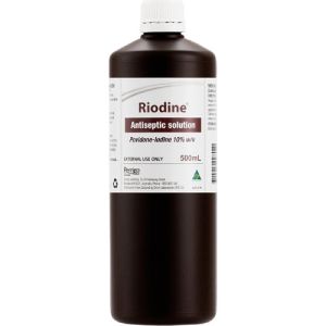 Perrigo Riodine Antiseptic Solution 500ml 484725