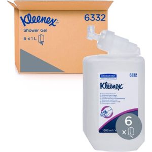 Kimberly-Clark Kleenex Hair & Body Shower Wash 1000ml 6332 Box/6