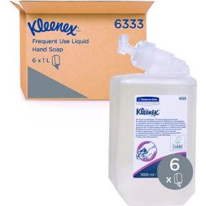 Kimberly-Clark Kleenex Unscented Liquid Hand Soap 1000ml 6333 Box/6