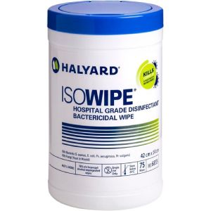 Halyard Isowipe Disinfectant Wipe 42cm X 14cm Tub 6835