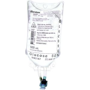 Baxter Glucose IV Infusion 50% 500ml Bag AHB0253