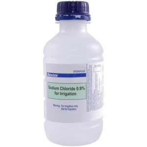 Baxter Sodium Chloride Irrigation 0.9% 1000ml Bottle AHF7124