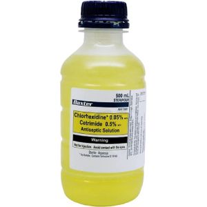 Baxter Chlorhexidine 0.05% & Cetrimide 0.5% Antiseptic Solution 500ml AHF7988