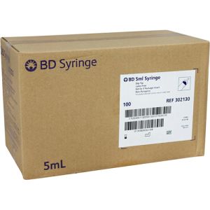 BD 5ml Luer Slip Syringe 302130 - Box/100