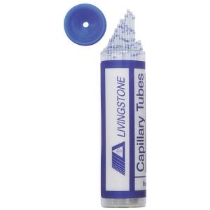 Livingstone Microhaematocrit Capillary Tubes 75uL Plain CAPTUB-10 Box/1000