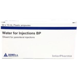 InterPharma Water For Injection 10ml Ampoules DB321423 Box/50
