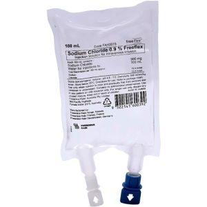 Fresenius Kabi Sodium Chloride  IV Infusion 0.9% 100ml Bag FAH3015 Bag/50