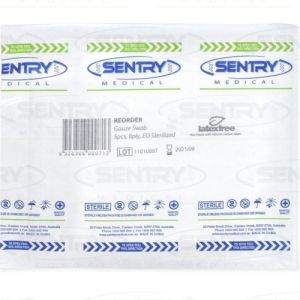Sentry Medical Gauze Swab 8ply Sterile 7.5cm x 7.5cm GSR2325 - Box/50