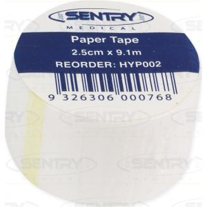 Sentry Medical Paper Tape 2.5cm x 9.1m HYP002 - Box/12