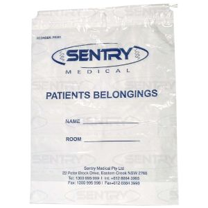 Sentry Medical Patient’s Belongings Bag Regular PB001 - Box/300