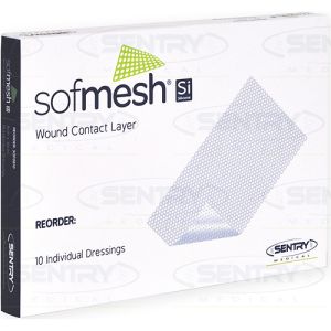 Sofmesh Si Silicone Wound Contact Layer 10cm x 15cm SOF1015 - Box/10
