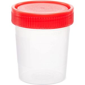 Specimen Container 40ml Red Cap KJ518-2 - Box/500