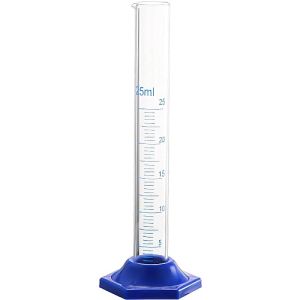 Measuring Cylinder Graduated Borosilicate Glass 25ml LW1867-01