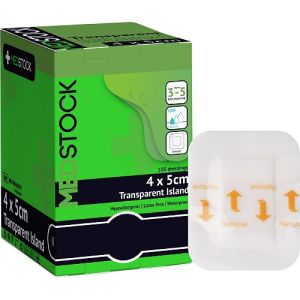 Medstock Transparent Island Dressing 4cm X 5cm MS100405TI Box/100