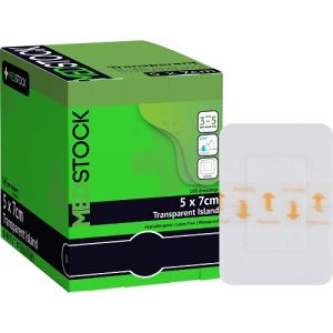 Medstock Transparent Island Dressing 5cm X 7cm MS100507TI Box/100