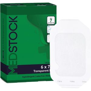 Medstock Transparent Film Dressing 6cm X 7cm MS100607TF Box/100