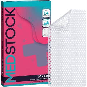 Medstock Silicone Wound Contact Layer 10cm X 18cm MS1018SCL Box/5