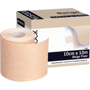 Medstock Fabric Roll Fixer Beige 10cm X 10m MS10BFX