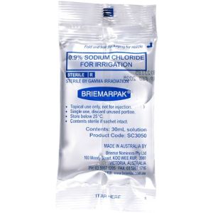 Briemar Sodium Chloride Irrigation 0.9% 30ml SC3050 Box/75