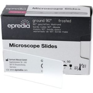 Epredia Superfrost Microscope Slides Ground Edge 90° White SF41296 Box/50