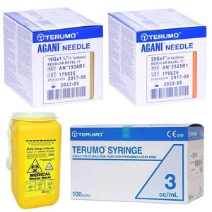 TRT Pack Sharps - 25G x 25mm - 3ml Syringe + Drawing Needle