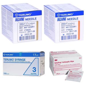 TRT Pack Swab - 25G x 25mm - 3ml Syringe + Drawing Needle