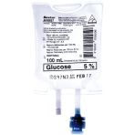 Baxter Glucose IV Infusion 5% 100ml Bag AHB0087