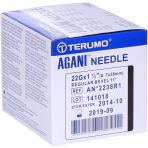 Terumo Agani Hypodermic Needles 22G X 38mm Black AN*2238R1 Box/100 
