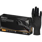 Medicom SafeTouch Black Nitrile Examination Gloves SFTGN1138B - Small