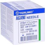Terumo Agani Hypodermic Needles 21G X 38mm Green AN*2138R1 Box/100 
