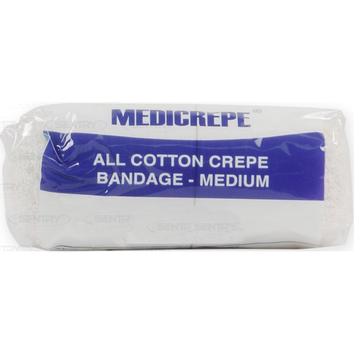 Medicrepe Cotton Crepe Bandage Medium 10cm x 1.6m ACC004 - Box/12