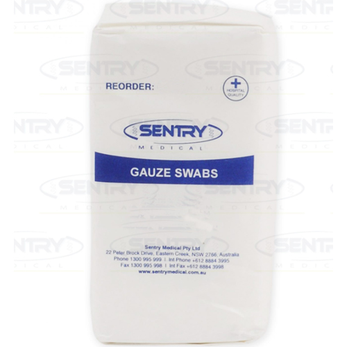 Sentry Medical Gauze Swab 8ply Non Sterile 10cm x 10cm GS002 - Box/100