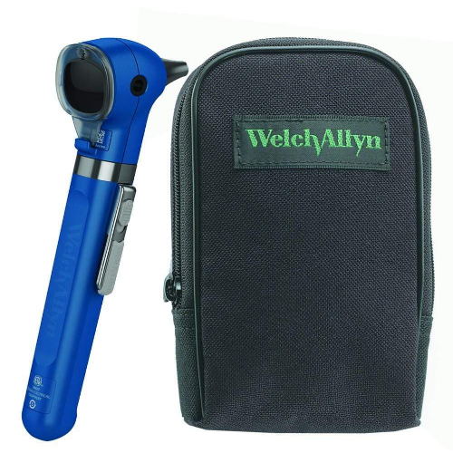 Welch Allyn Pocket Plus LED Otoscope With Soft Case Blue 22880-BLU