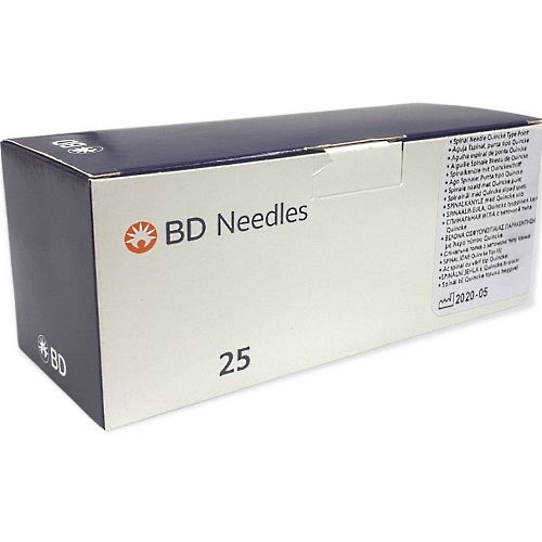 BD Needles Whitcare 25G x 90mm 405076 Box/25
